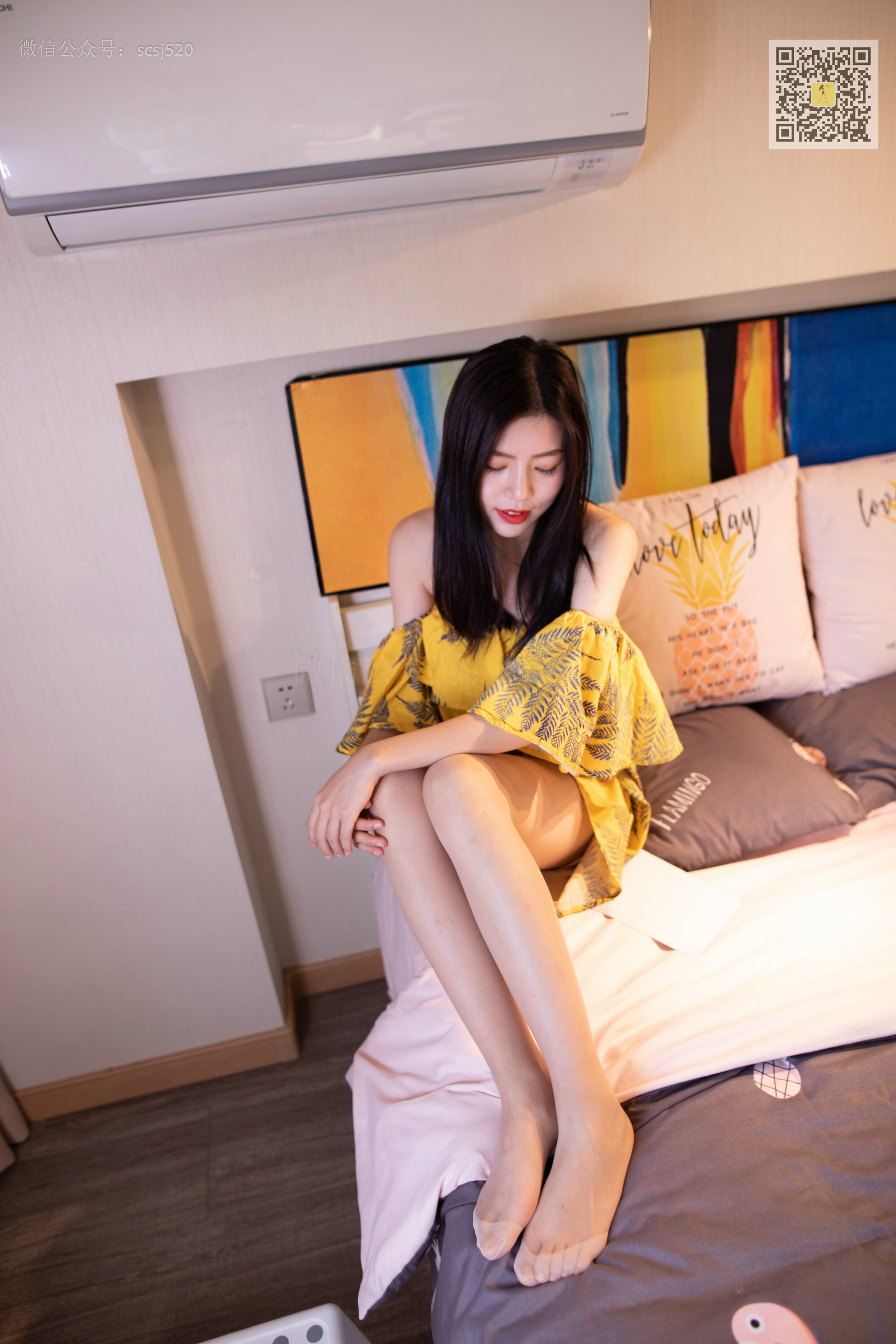 ISS山茶摄影 019 左左 香艳 香肩 香袜